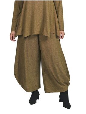 Alembika Punto Honey Cocoon Pants Lagenlook Balloon Crop NWT Small